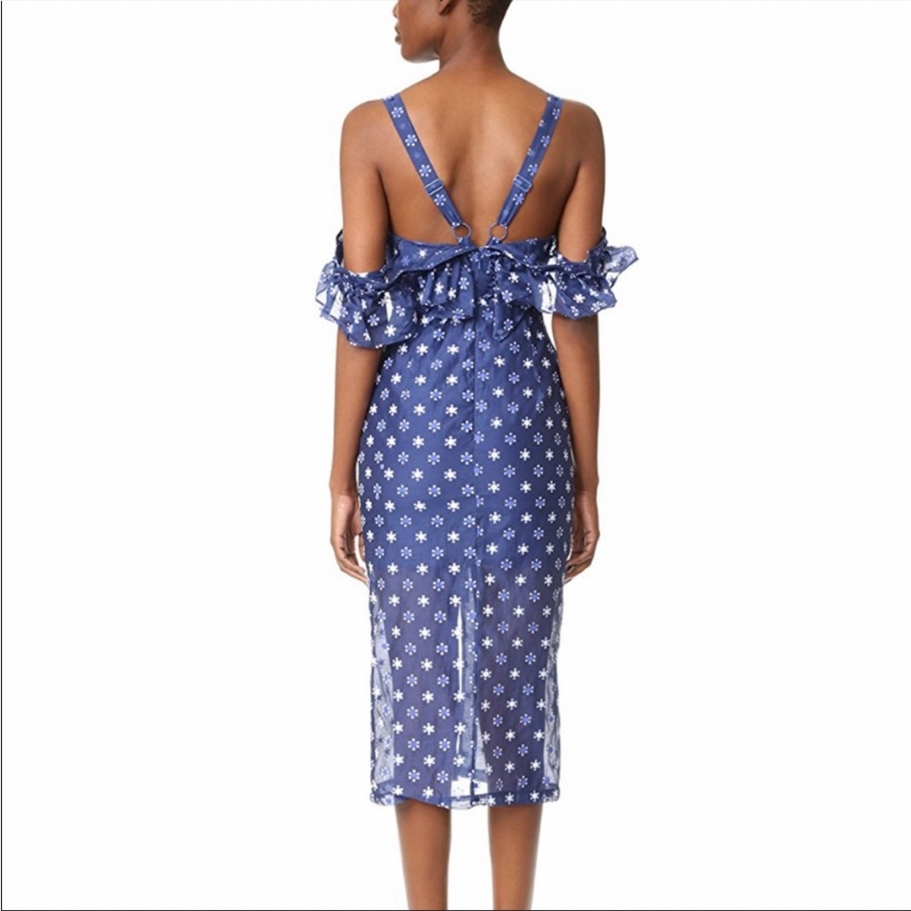 NEW Alice McCall Off Shoulder Ruffle Midi Dress Summer Bohemian Wedding - Picture 6 of 11